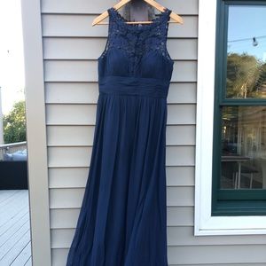 Aidan Mattox Blue Dress